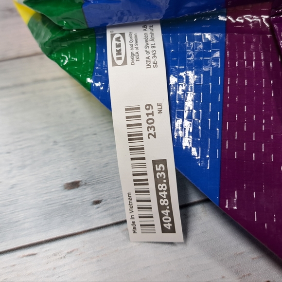 NWT Set of Two 2 Ikea Rainbow Carry All bags Small - Picture 3 of 8